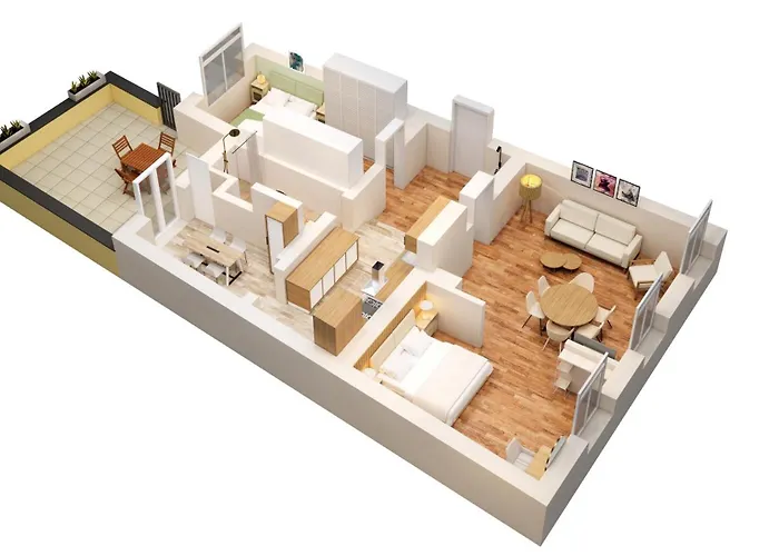 Olive Apartments - Terrasse - Zentral